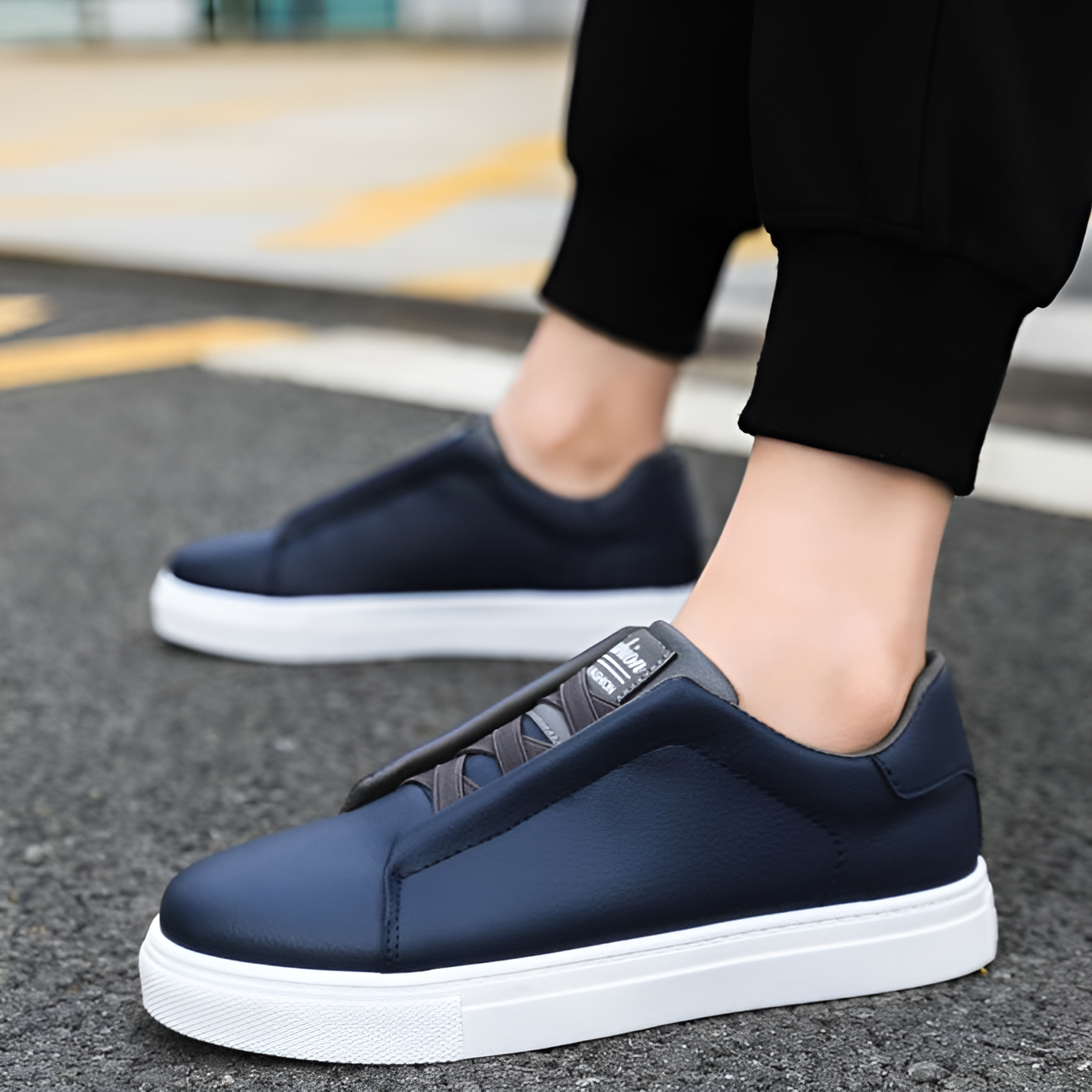 Alexander Herren Sneaker Leder Weiß