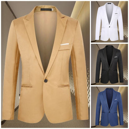 Herren Einreihiger Blazer Anzugjackett - Norvielle