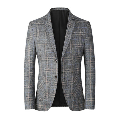 Herren Blazer Einreihig Karierter Anzugjacke - Norvielle