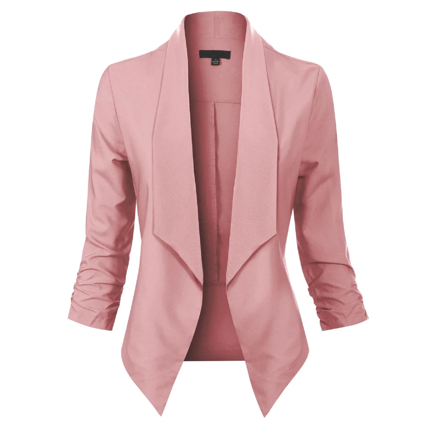 Damen Blazer Offene Front Langärmelig