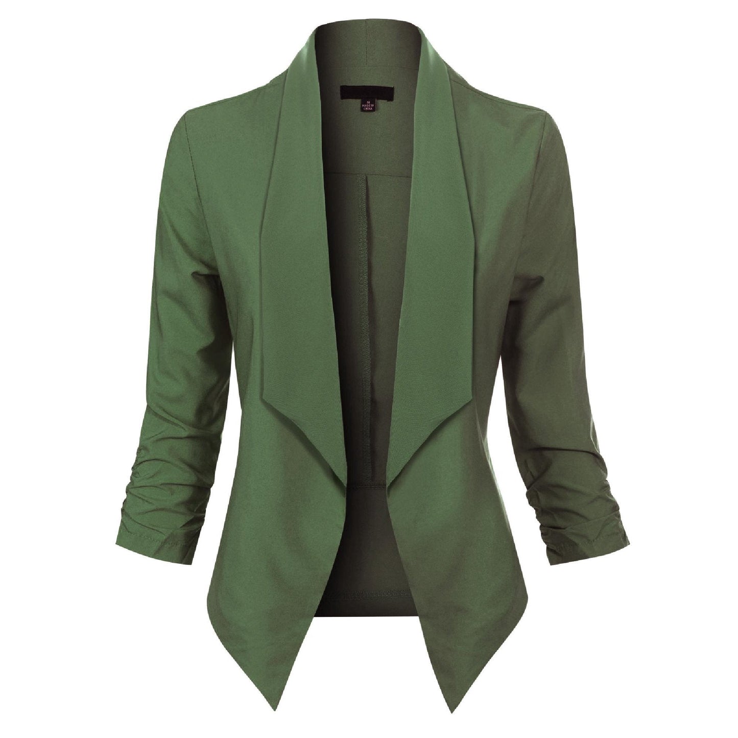 Damen Blazer Offene Front Langärmelig