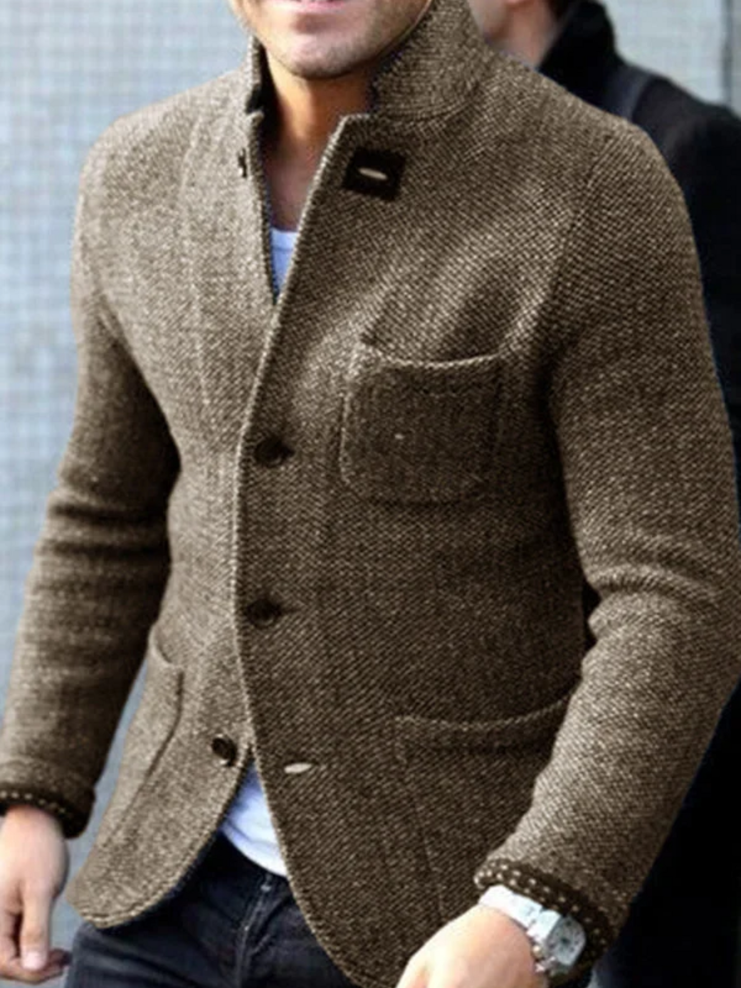 Herren Blazer Jacke Modern Lässig