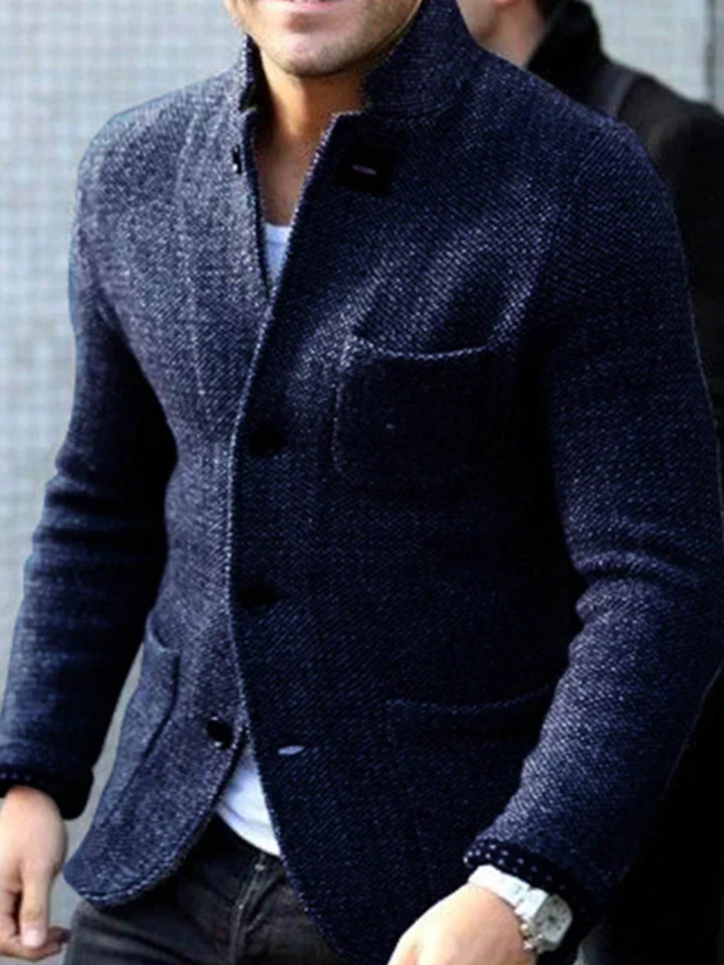 Herren Blazer Jacke Modern Lässig