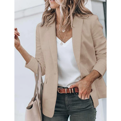 Damen Freizeitblazer Offener Schnitt Büroblazer