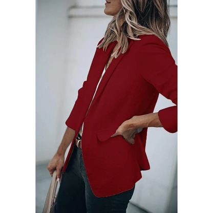 Damen Freizeitblazer Offener Schnitt Büroblazer
