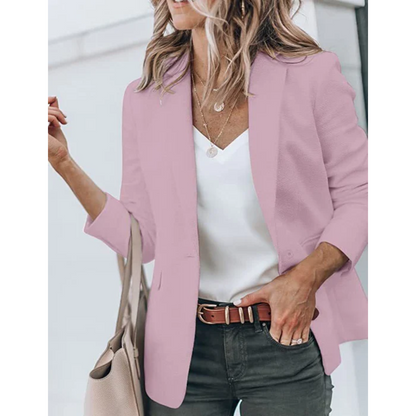 Damen Freizeitblazer Offener Schnitt Büroblazer