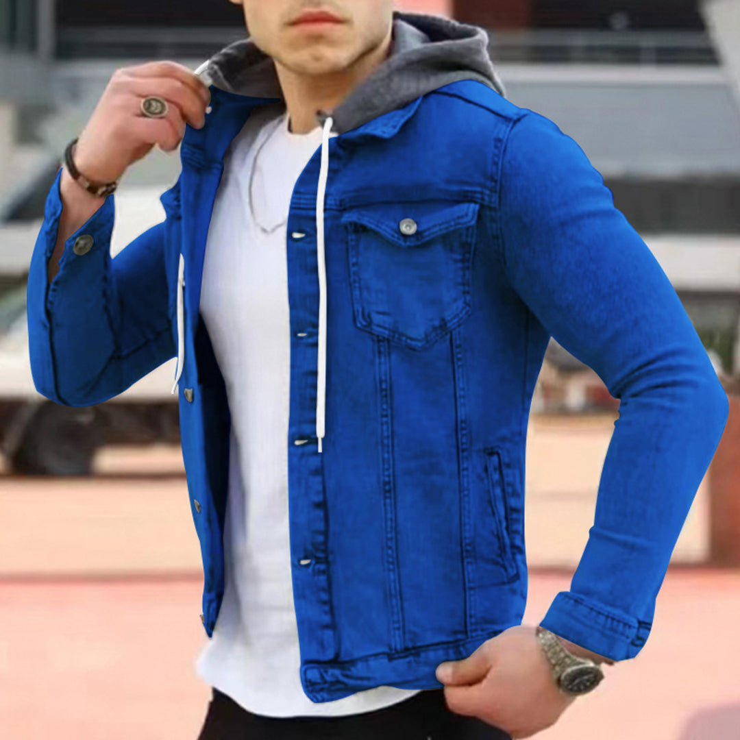 Norvielle Herren Denim-Hoodie