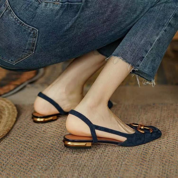 Norvielle Damen Wild Slingbacks Schuhe - Norvielle
