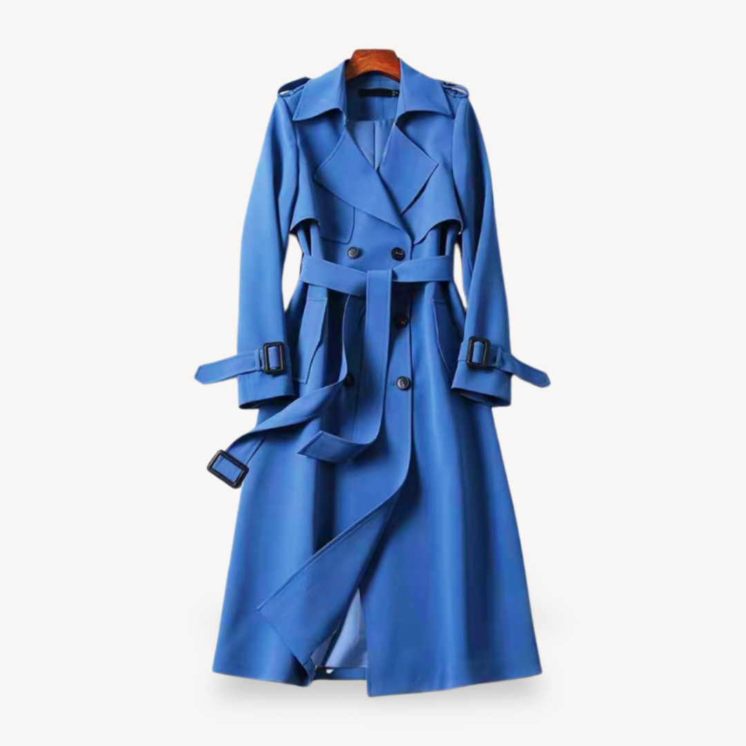 Damen Trenchcoat Klassischer Schnitt mit Gürtel