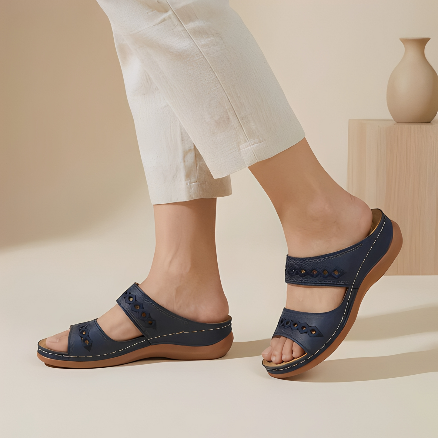 Damen Sommerschuhe Riemen Schuhe Bequem