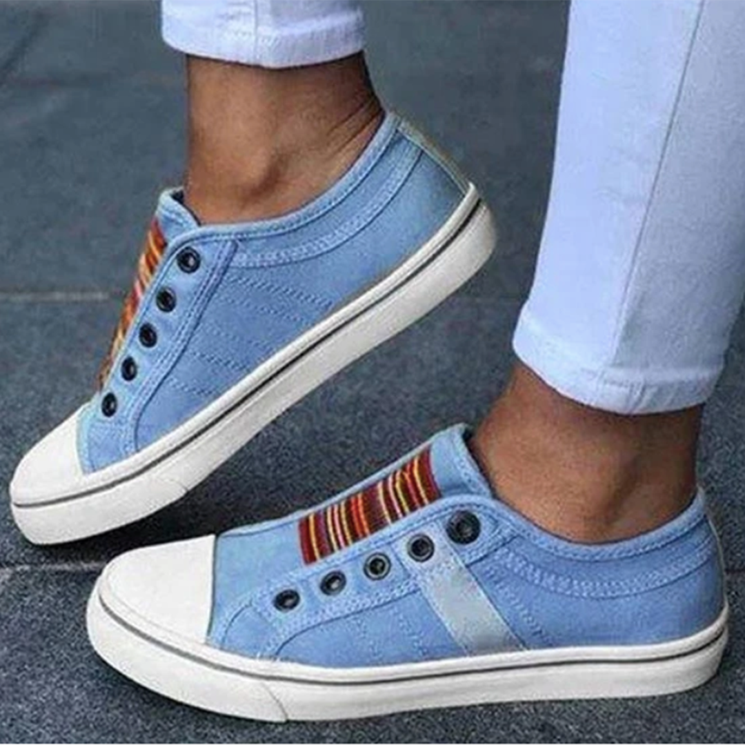 Norvielle Damen Slip-On Turnschuhe Lässig