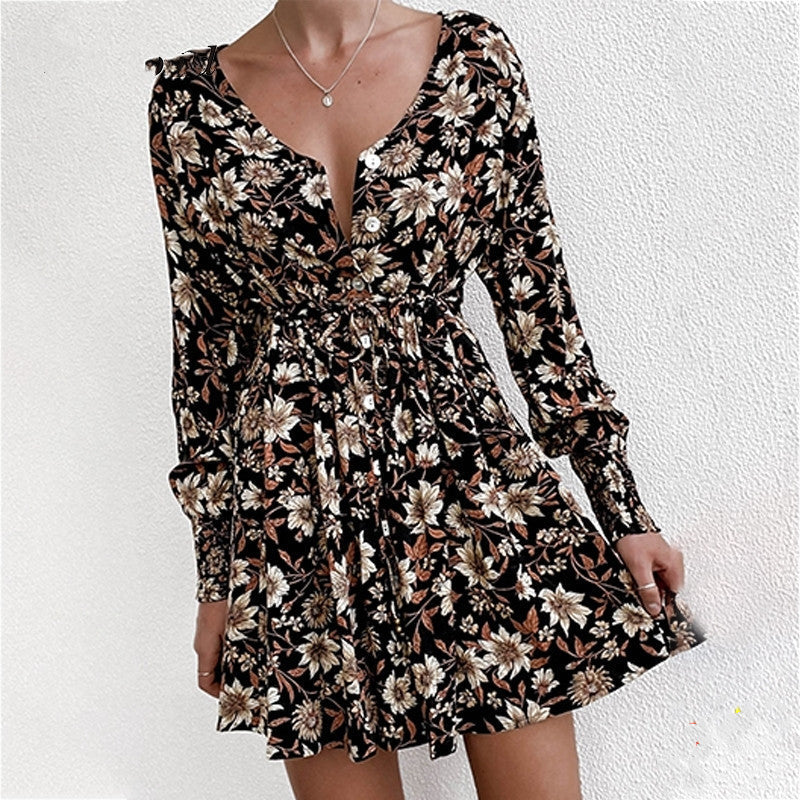 Boho Blumenpartykleid von Elarova für Damen