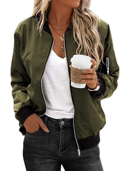 Damen Bomberjacke Klassische Passform