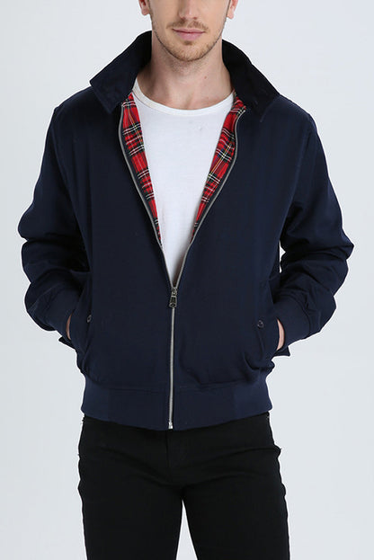 Herren Harrington-Jacke Leicht Mit Reißverschluss - Norvielle