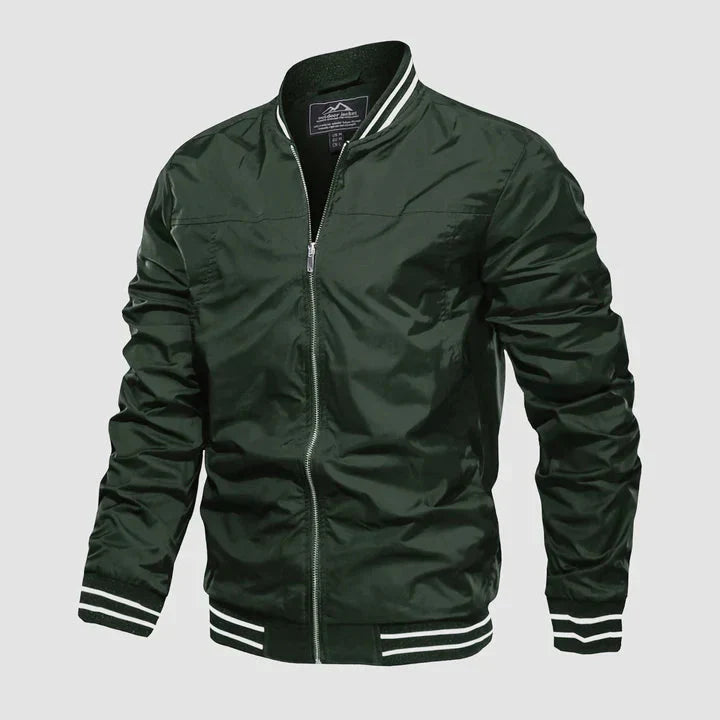 Männer Leichte Harrington Bomberjacke Reißverschluss Sommerjacke - Norvielle