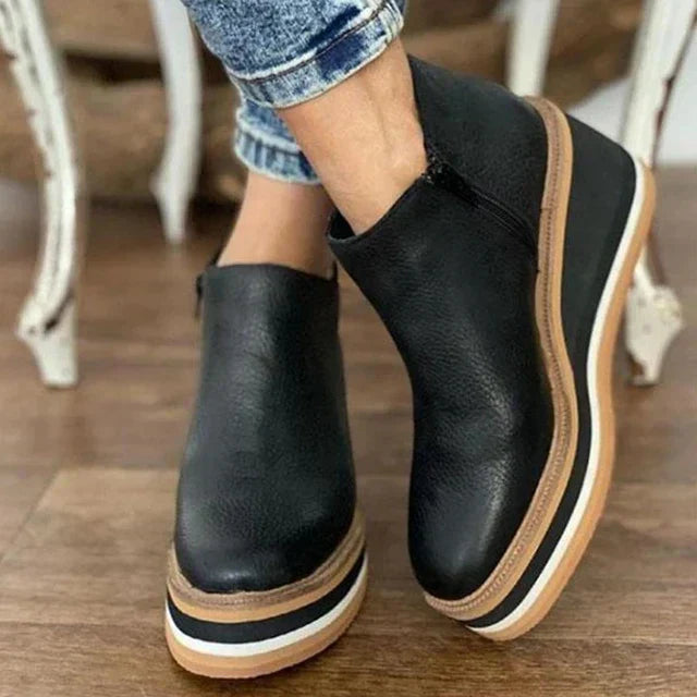 Damen Orthopädische Plattformstiefeletten