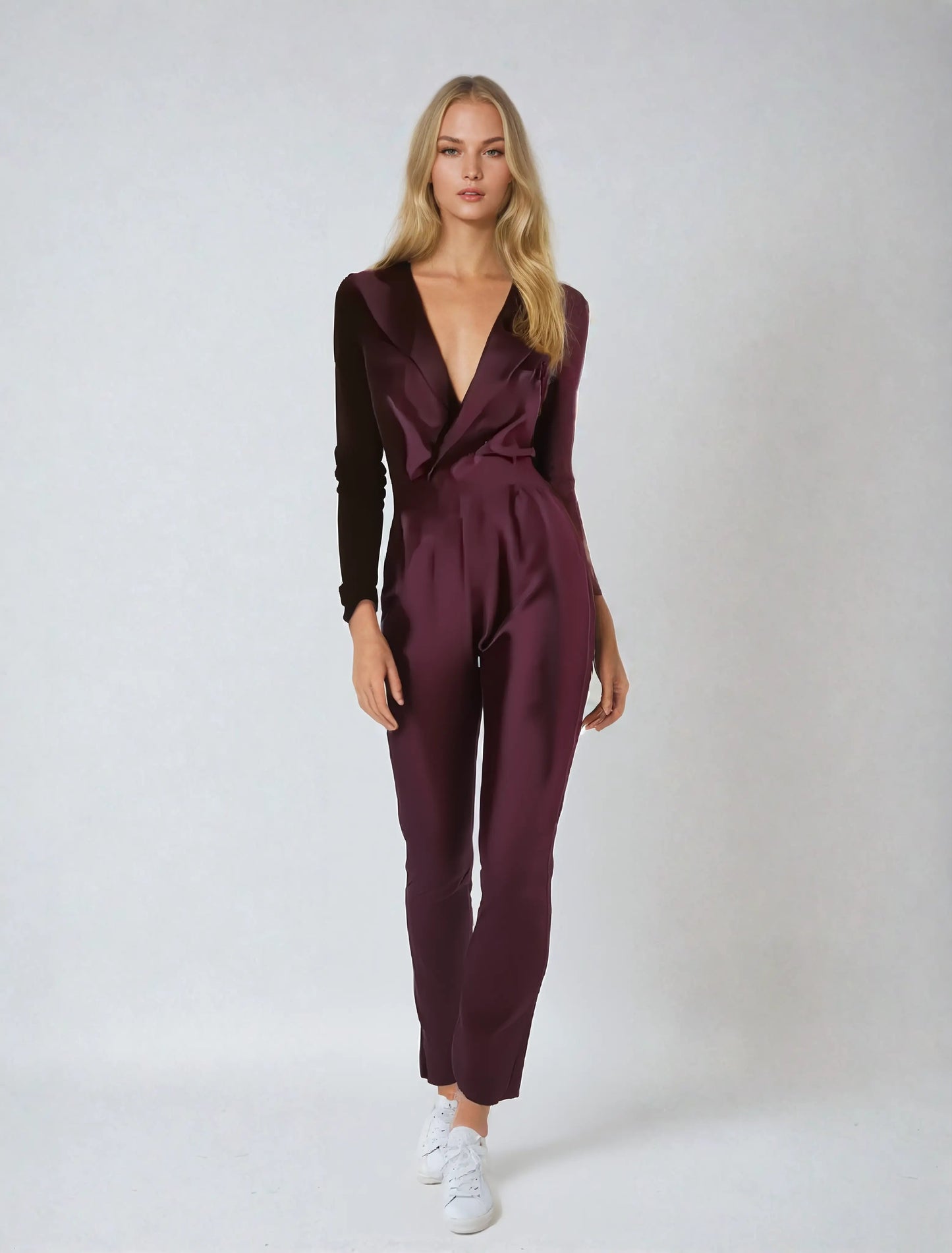 Damen Jumpsuit Raffiniert Schwarz - Norvielle