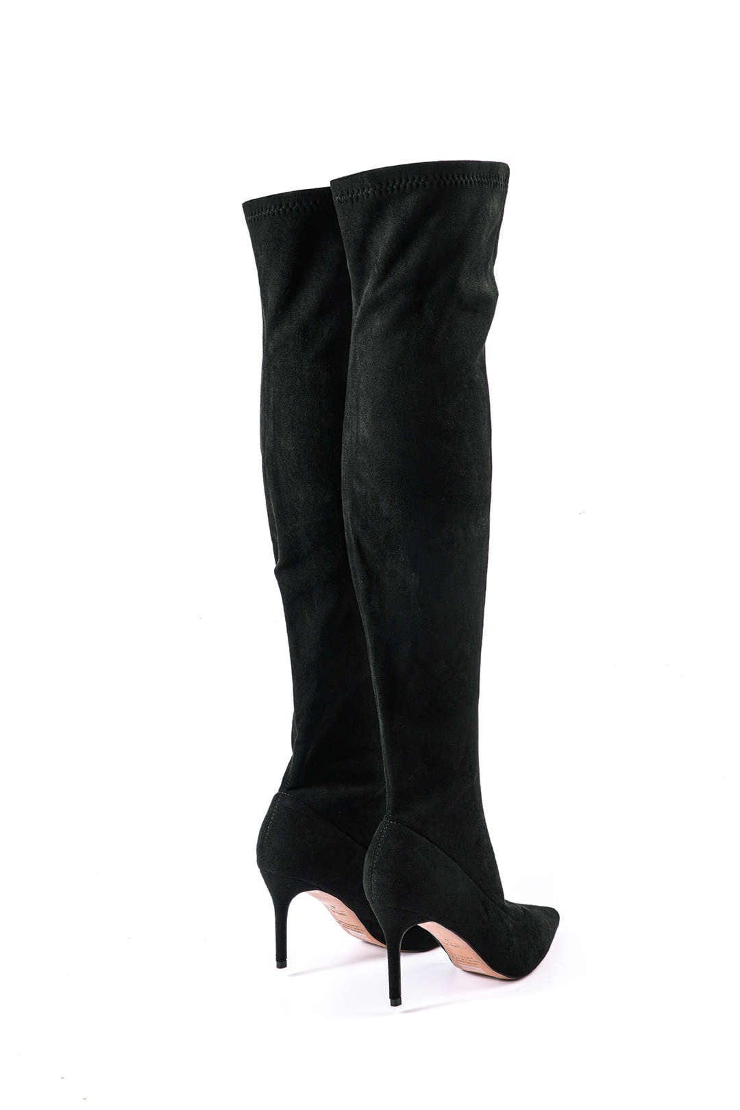 Damen Overknee-Stiefel Wildleder