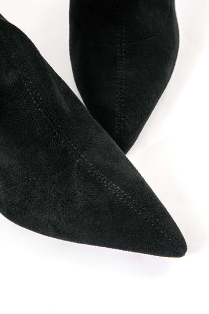 Damen Overknee-Stiefel Wildleder
