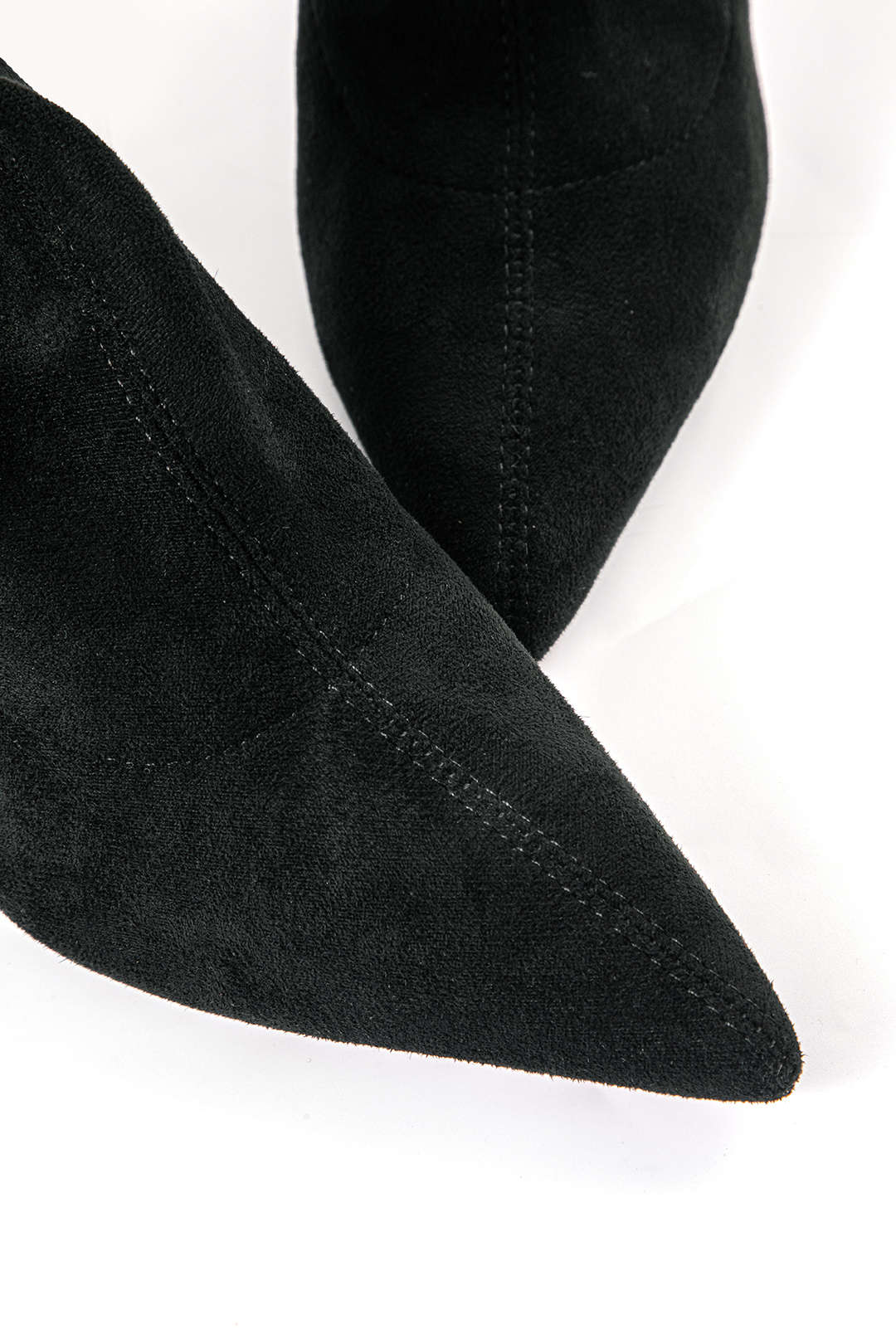 Damen Overknee-Stiefel Velours Elegant