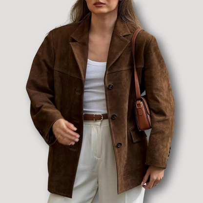 Norvielle Damen Gebürstete Winterjacke