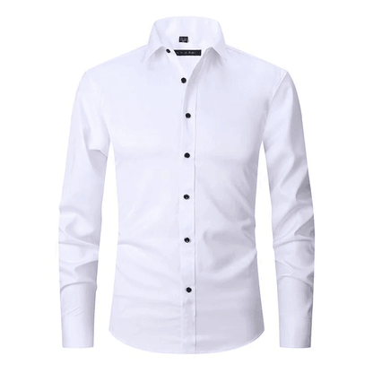 Herren Langarmhemd Knitterfrei