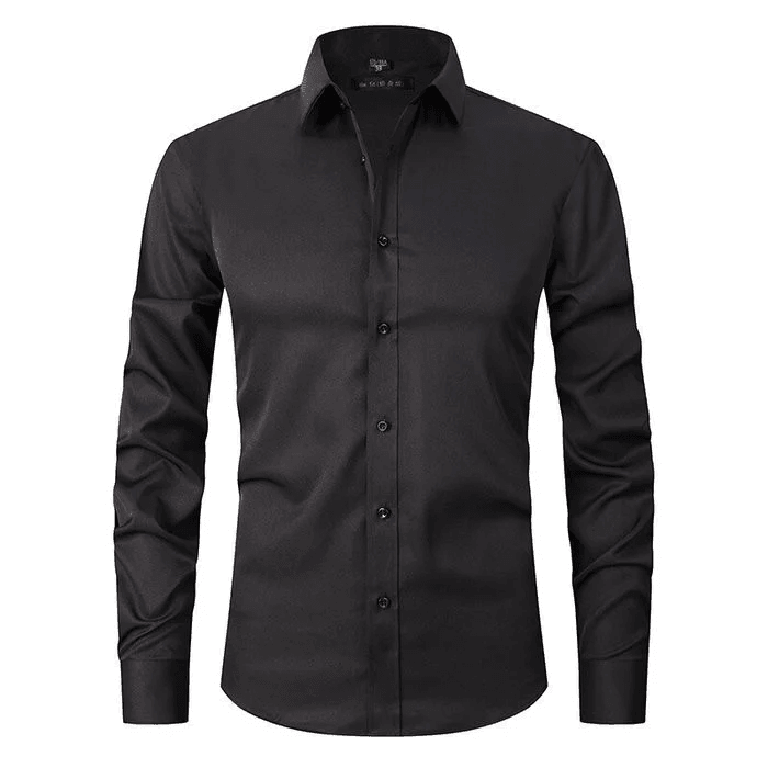 Herren Langarmhemd Knitterfrei