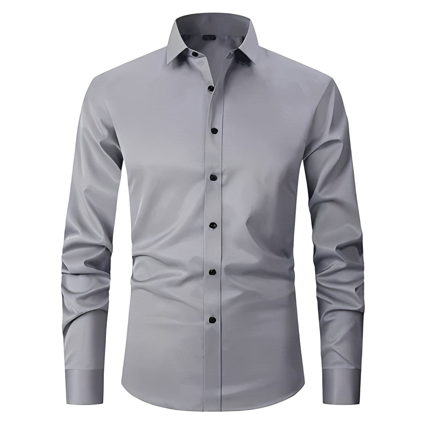 Herren Langarmhemd Dehnbares Material Bequem
