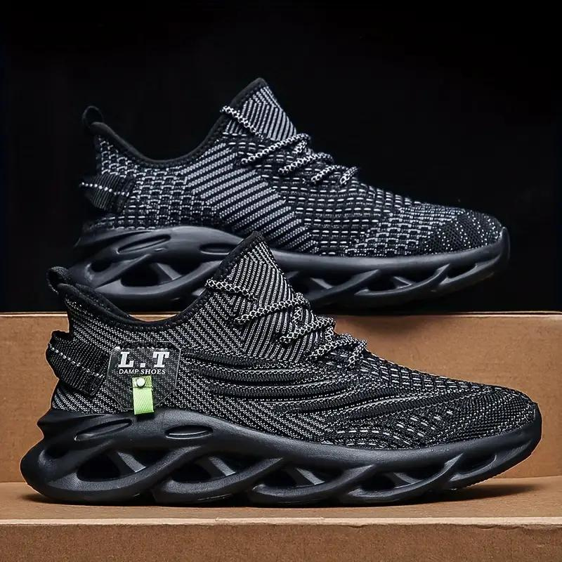 Herren Sneaker Atmungsaktives Material Schwarz - Norvielle
