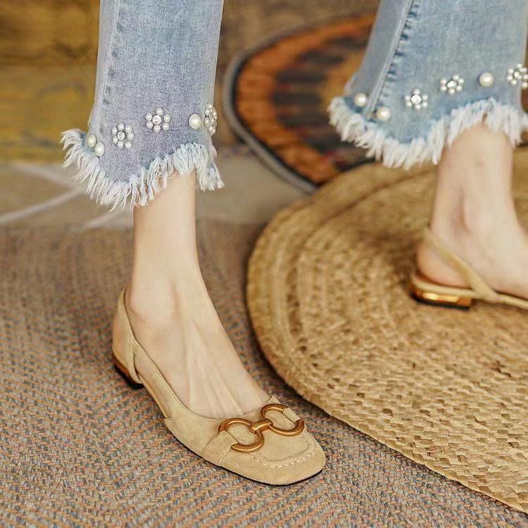 Norvielle Damen Wild Slingbacks Schuhe
