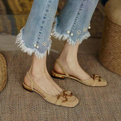 Norvielle Damen Wild Slingbacks Schuhe