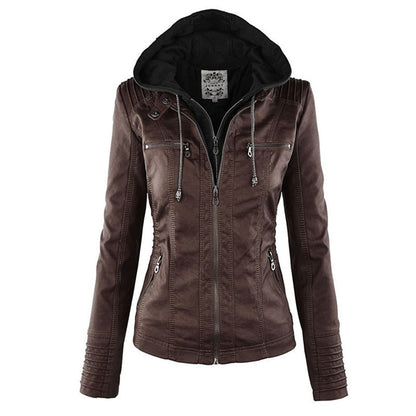 Damen Winterjacke Kurz Kapuzen
