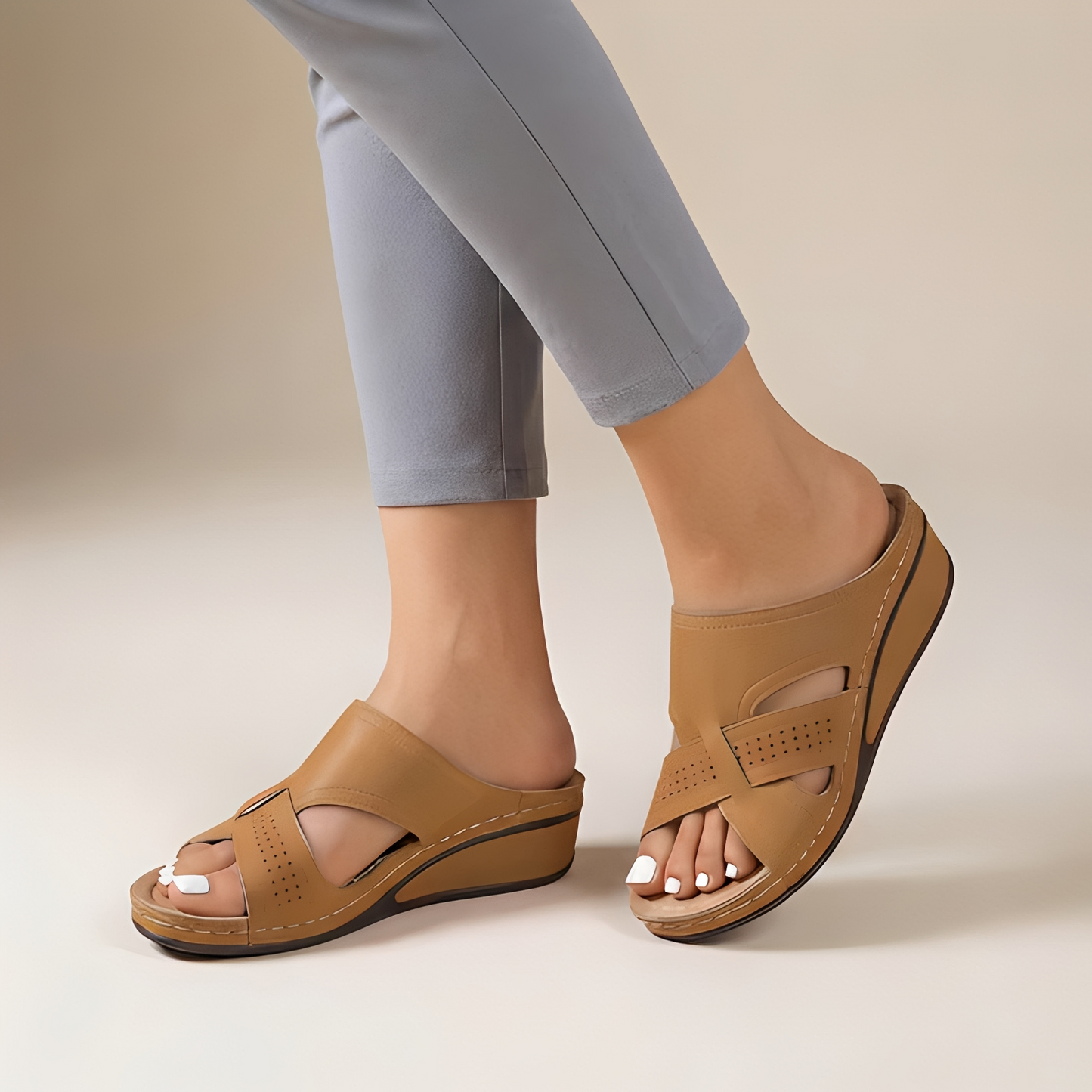 Damen Sandalen Riemen Offene Spitze
