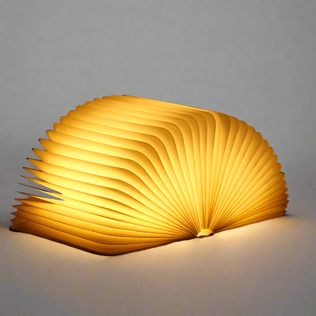 Faltbare Holz Tischlampe LED Leselampe