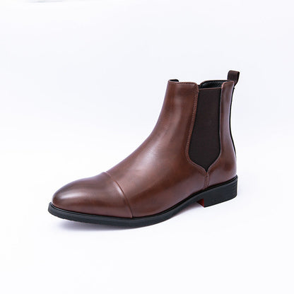 Herren Chelsea Stiefel Cap Toe Elastisch