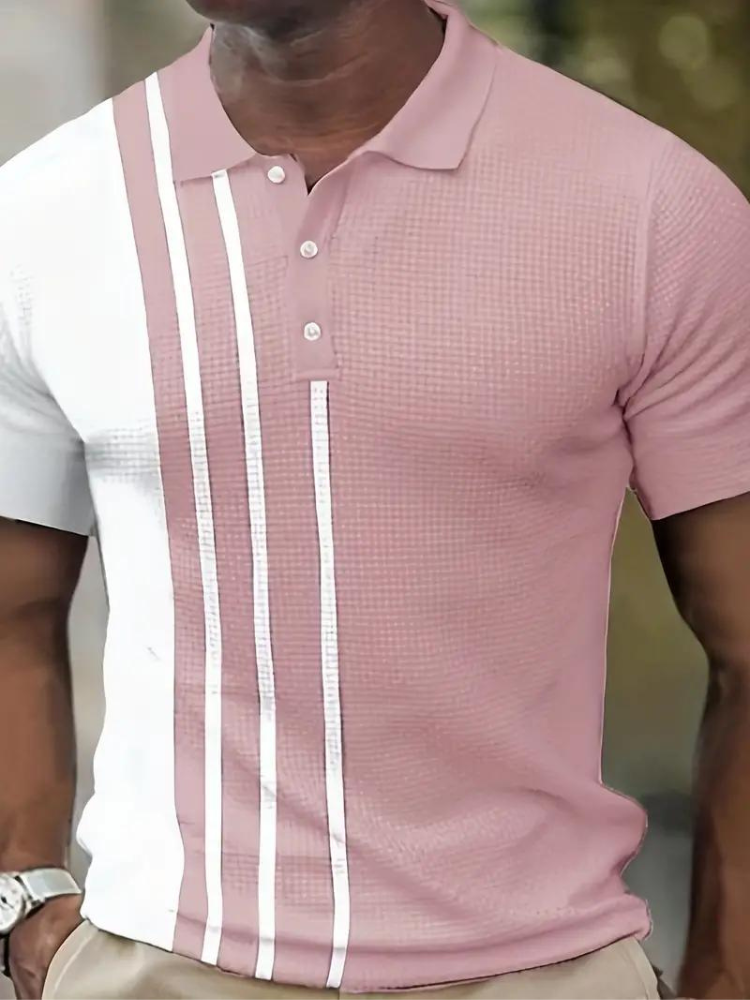 Herren Polo T-Shirt Kurzarm Baumwolle Weiß - Norvielle