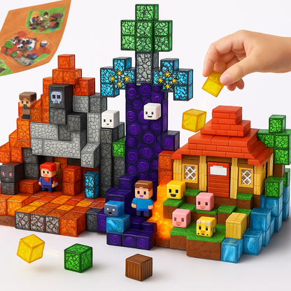 Magnetische Bauklötze Set Lernspielzeug für Kinder