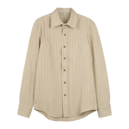 Button-Up Hemd - Langarmhemd mit Kragen für Männer-Hell Aprikose-M-Chaps Herrenmode