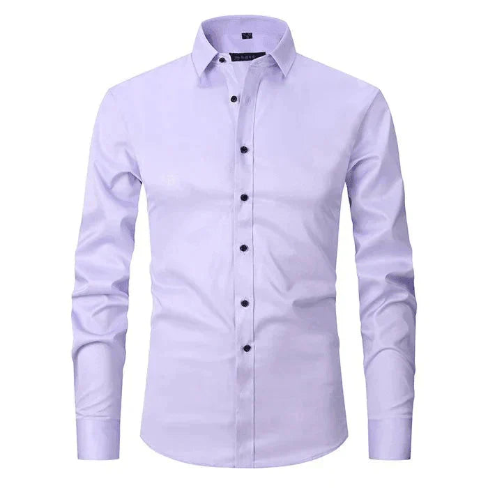 Button-Up Hemd - Stretch - Knitterfrei - Oxford Hemd - Herrenhemd-Rosenweiß-XS-Chaps Herrenmode