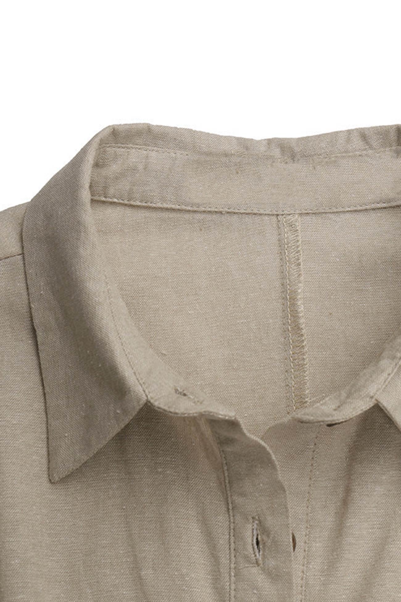 Damen Strandkleid Knopfverschluss Unten Baumwollweiß