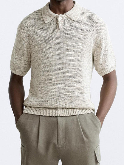 Lässiges Herren Strickpolo Vintage-Look