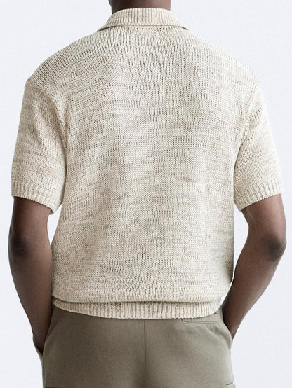 Lässiges Herren Strickpolo Vintage-Look