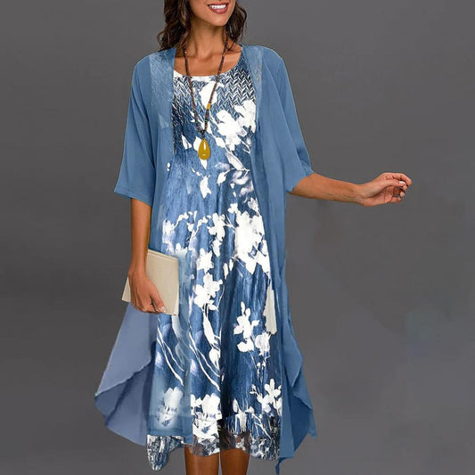 Elastisches Damenkleid Sommer Farben Norvielle - Norvielle
