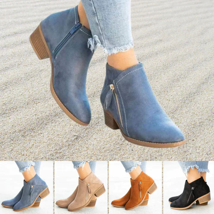 Norvielle Damen Wildleder Stiefeletten