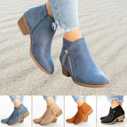 Norvielle Damen Wildleder Stiefeletten