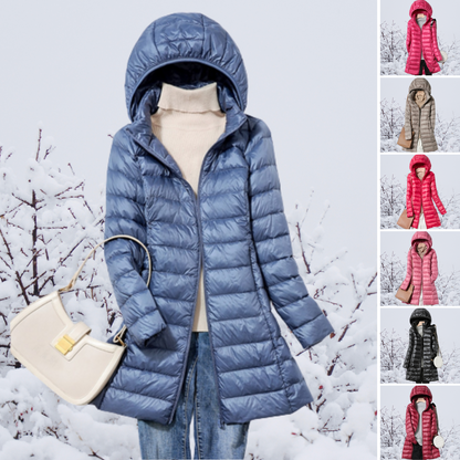 Damen Winterjacke Leicht Mit Kapuze - Norvielle