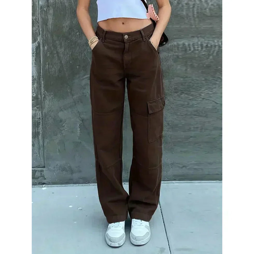 Damen Cargohose Trendig Komfort