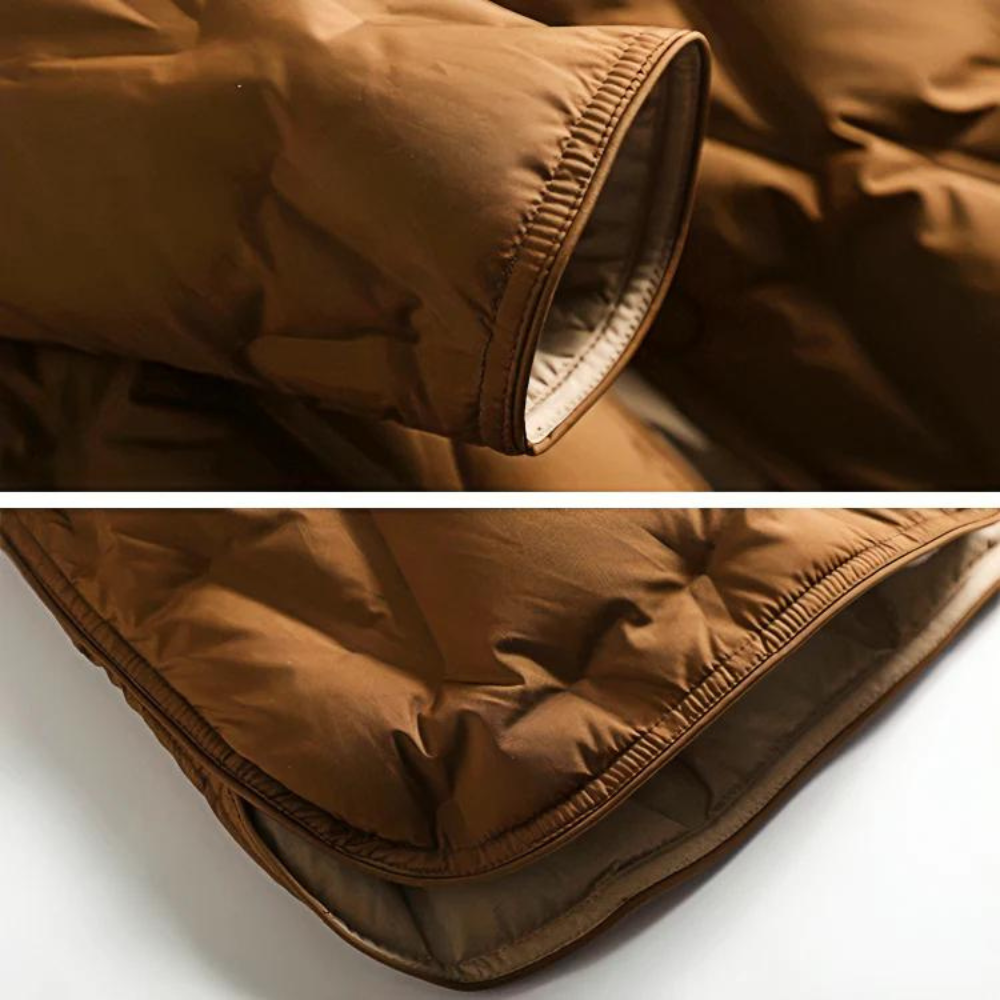 Damen Winterjacke Taillierter Schnitt Druckknöpfe
