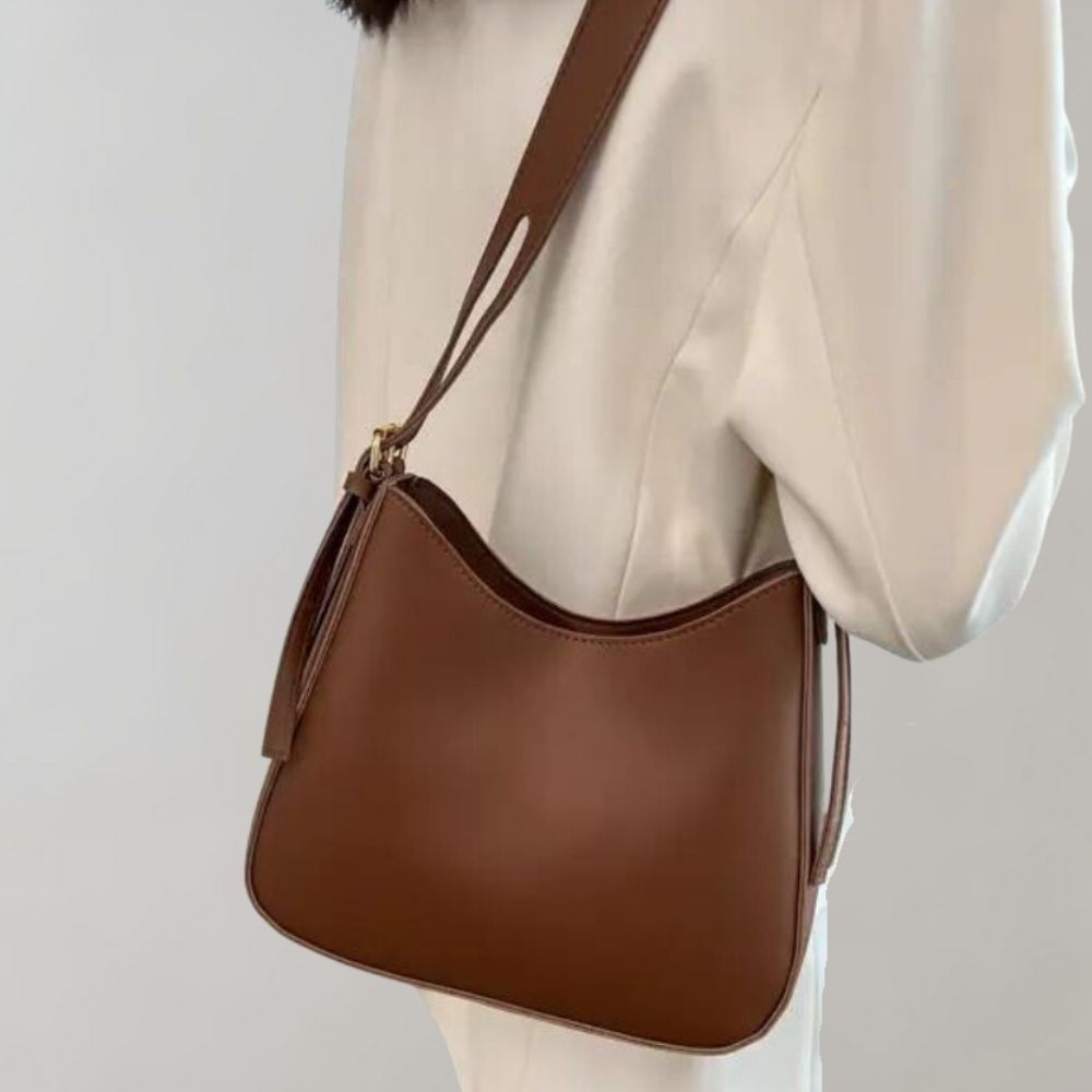 Vegan Crossbody-Tasche Minimalistisch Elegantes Design Schwarz - Norvielle