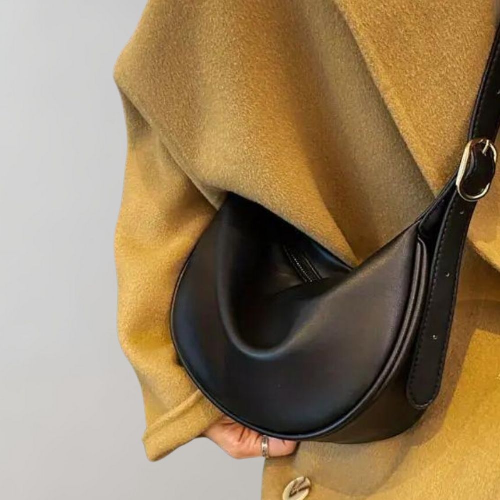 Vegan Ledercrossbody-Tasche Elegantes Design Schwarz - Norvielle